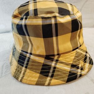 Yellow Plaid Bucket Hat - Men